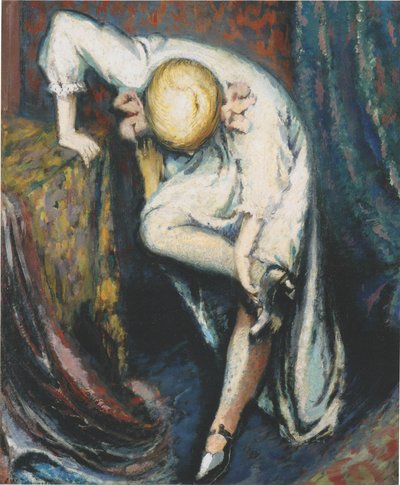 Girl Putting on her Shoes by Aksel Waldemar Johannessen
